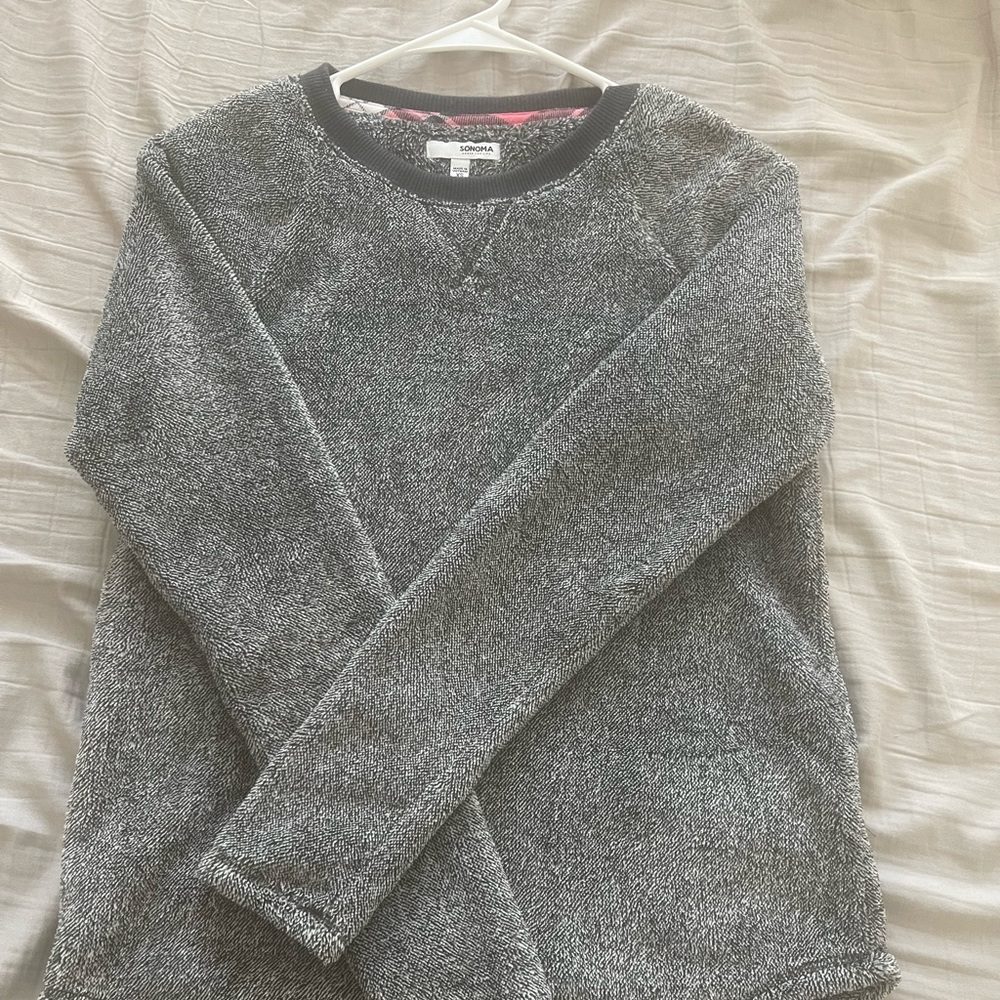 Target sleepwear fuzzy shirt.